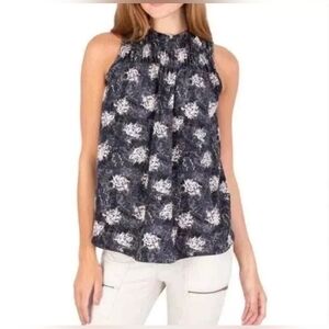 NWT Joie sleeveless top‎ blouse polyester high neck size XS
